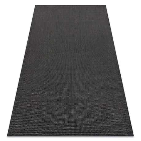 Dywan SZNURKOWY SIZAL FLAT 48663/090 czarny GŁADKI – miniatura 1