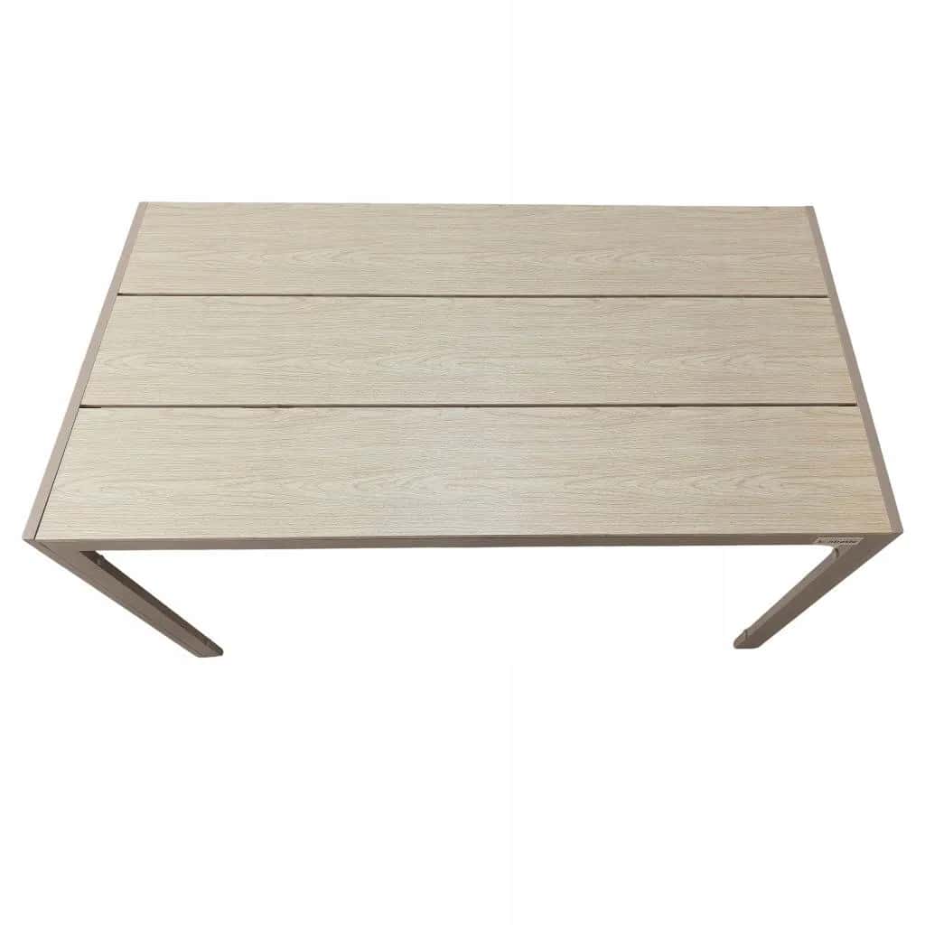 Aluminiowy stół ogrodowy na taras z blatem polywood Allen Pro taupe – miniatura 3