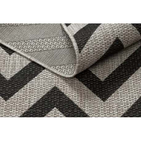 DYWAN SZNURKOWY SIZAL FLOORLUX 20340 silver / black ZYGZAK – miniatura 4