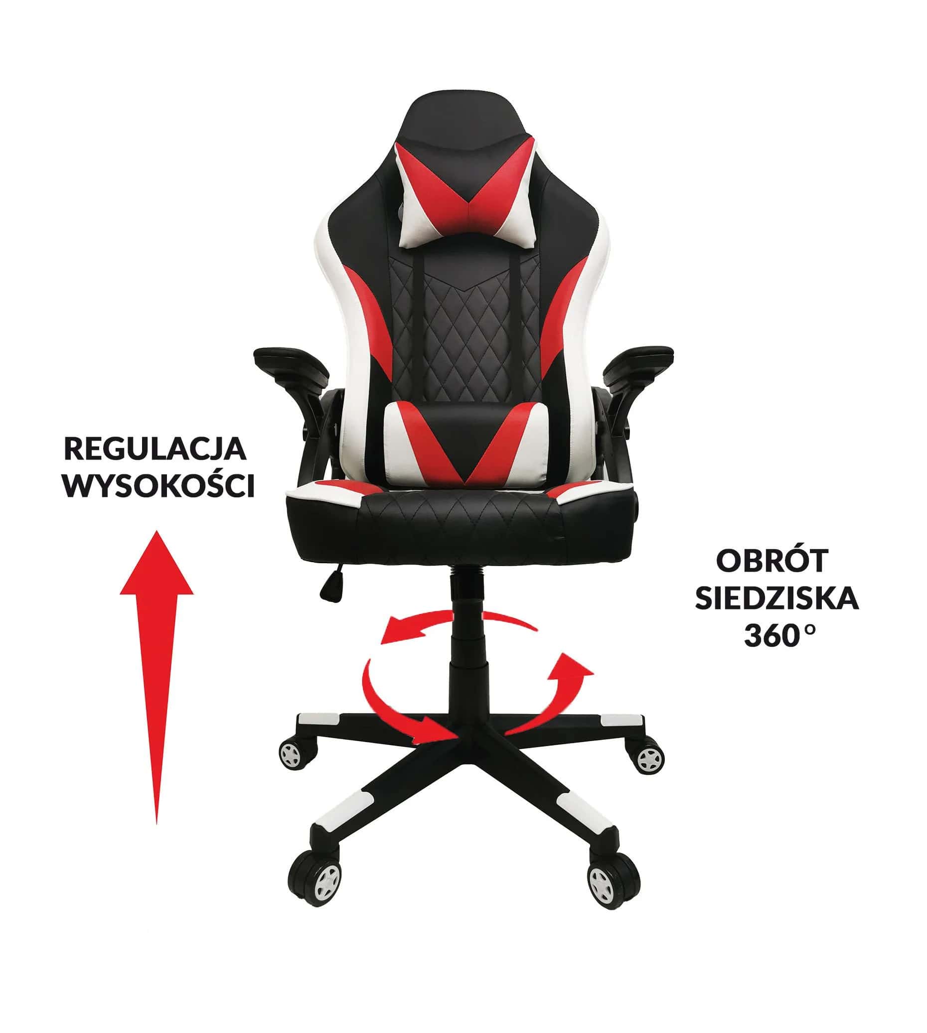 Krzesło gamingowy EVAN cza/czer/biały – miniatura 13