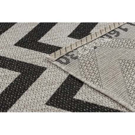 DYWAN SZNURKOWY SIZAL FLOORLUX 20340 silver / black ZYGZAK – miniatura 3