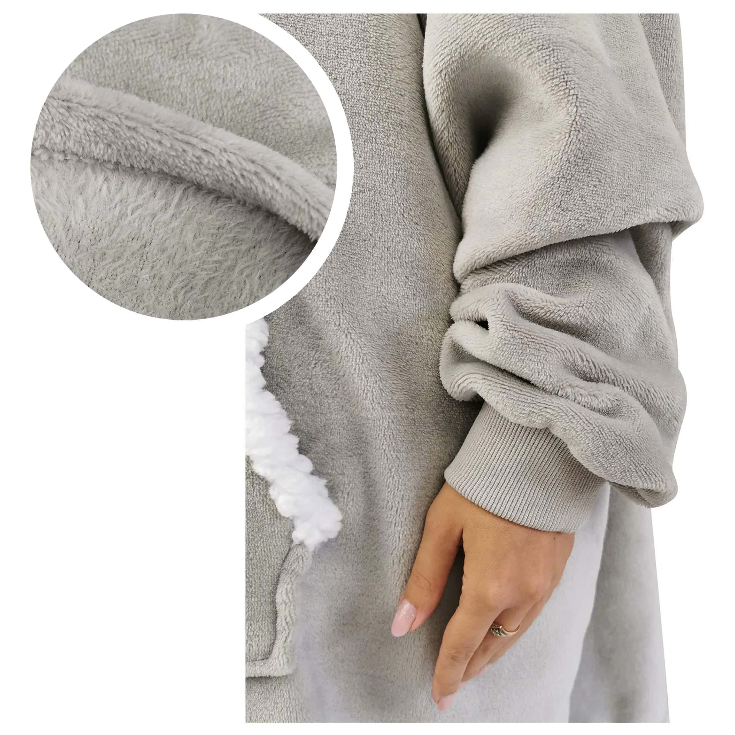 Bluza z obszyciem szara – miniatura 6