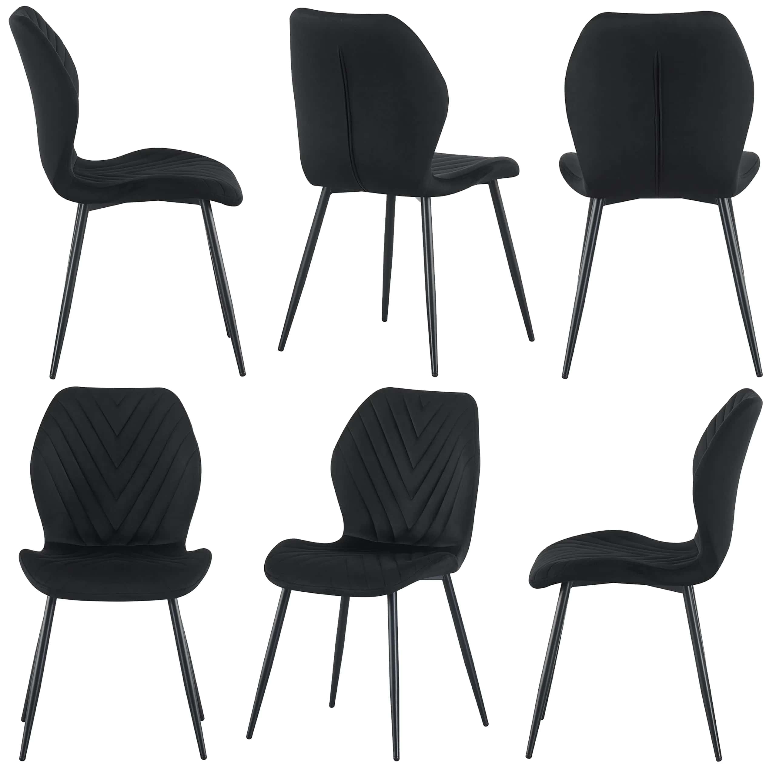 KT120 Krzesło Zoya JOD VEL Czarny – miniatura 3