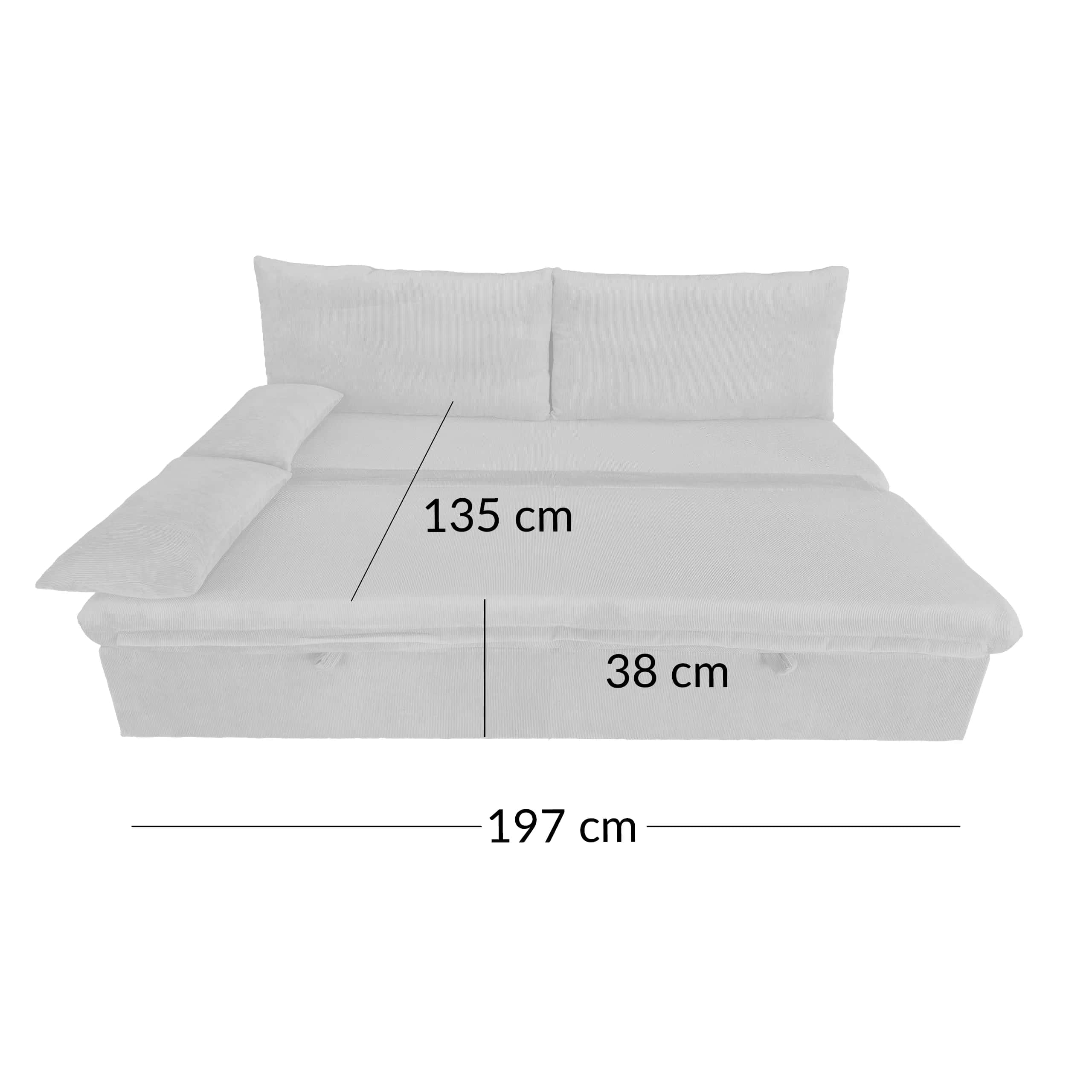 Sofa sztruks CHLOE szary – miniatura 9
