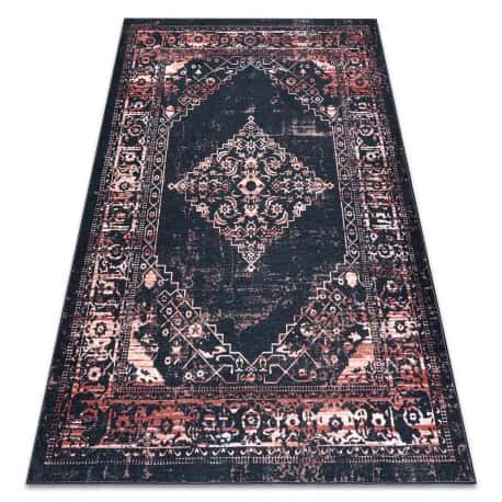Dywan ANTIKA 120 tek, nowoczesny ornament, do prania - czarny / – miniatura 1
