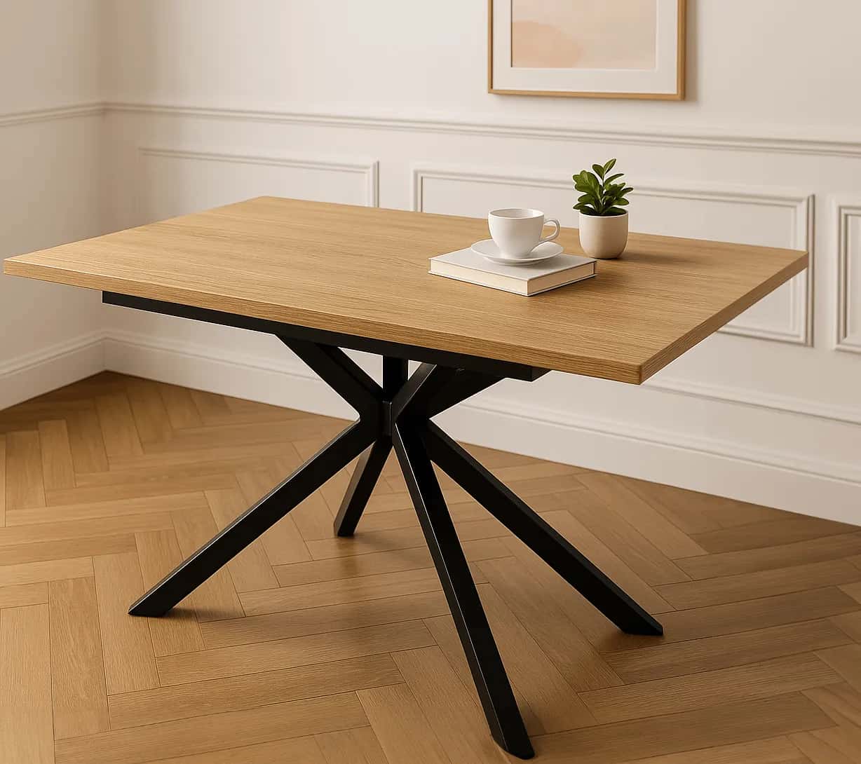 SJ214D Stół Julian 120-160x80x75 Złoty Dąb – miniatura 8