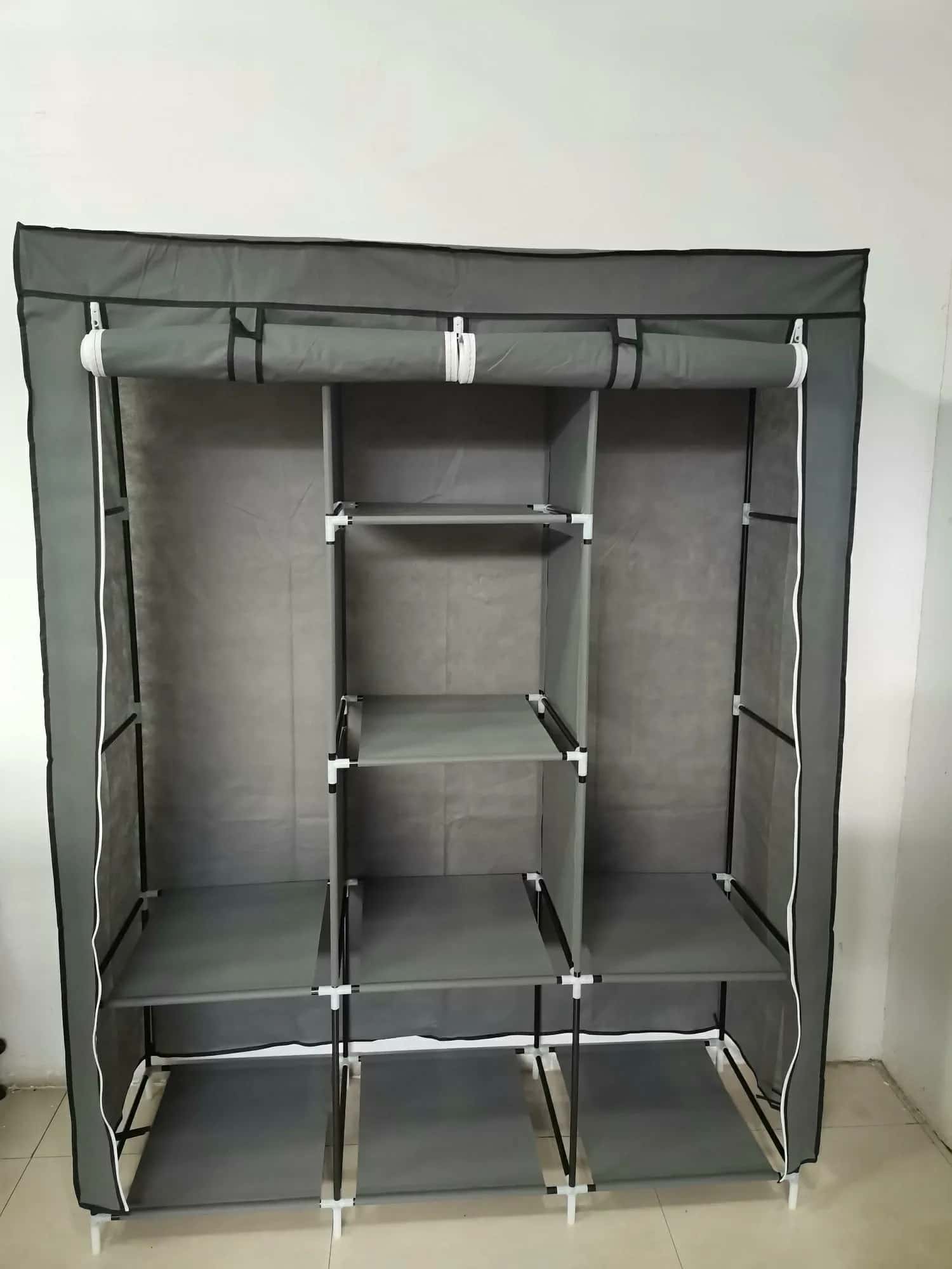 ST1000 Szafa tekst. garder. 170cm szara – miniatura 2