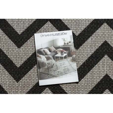 DYWAN SZNURKOWY SIZAL FLOORLUX 20340 silver / black ZYGZAK – miniatura 2