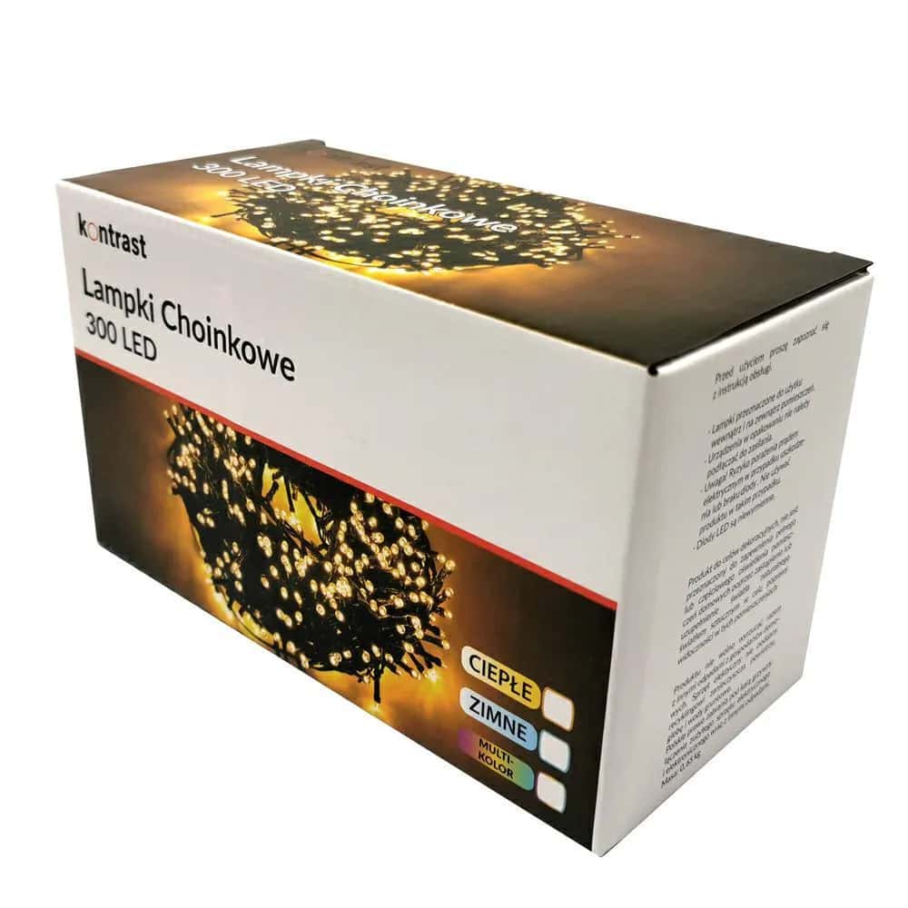 Lampki choinkowe 300LED ZIMNE – miniatura 2