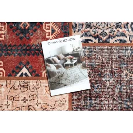 Dywan ANTIKA ancient rust, koło nowoczesny patchwork, grecki do prania – miniatura 2