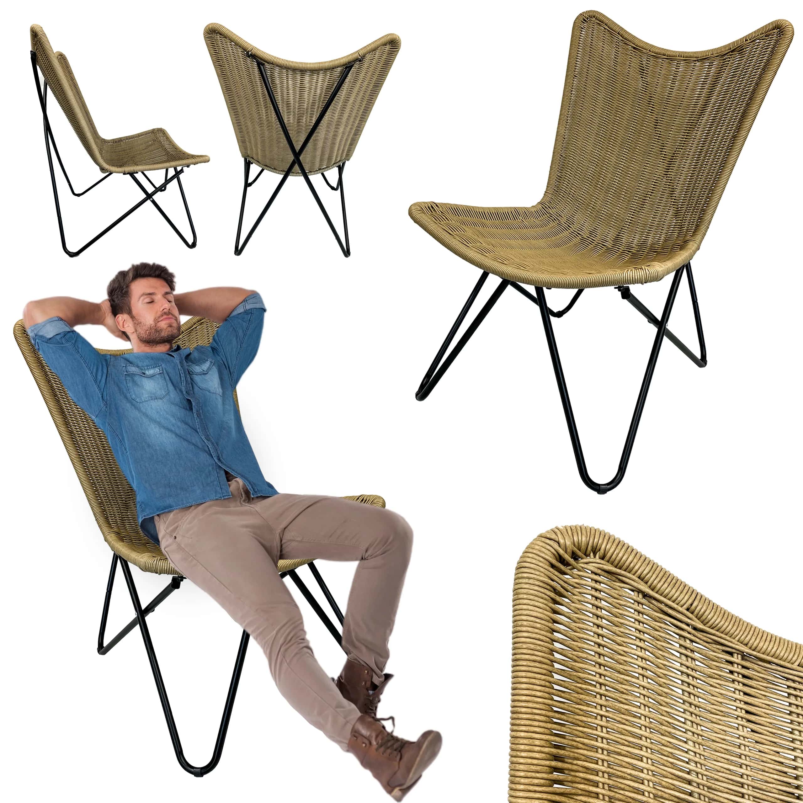 Fotel RIMINI 66x83x101 cm naturalny – miniatura 7
