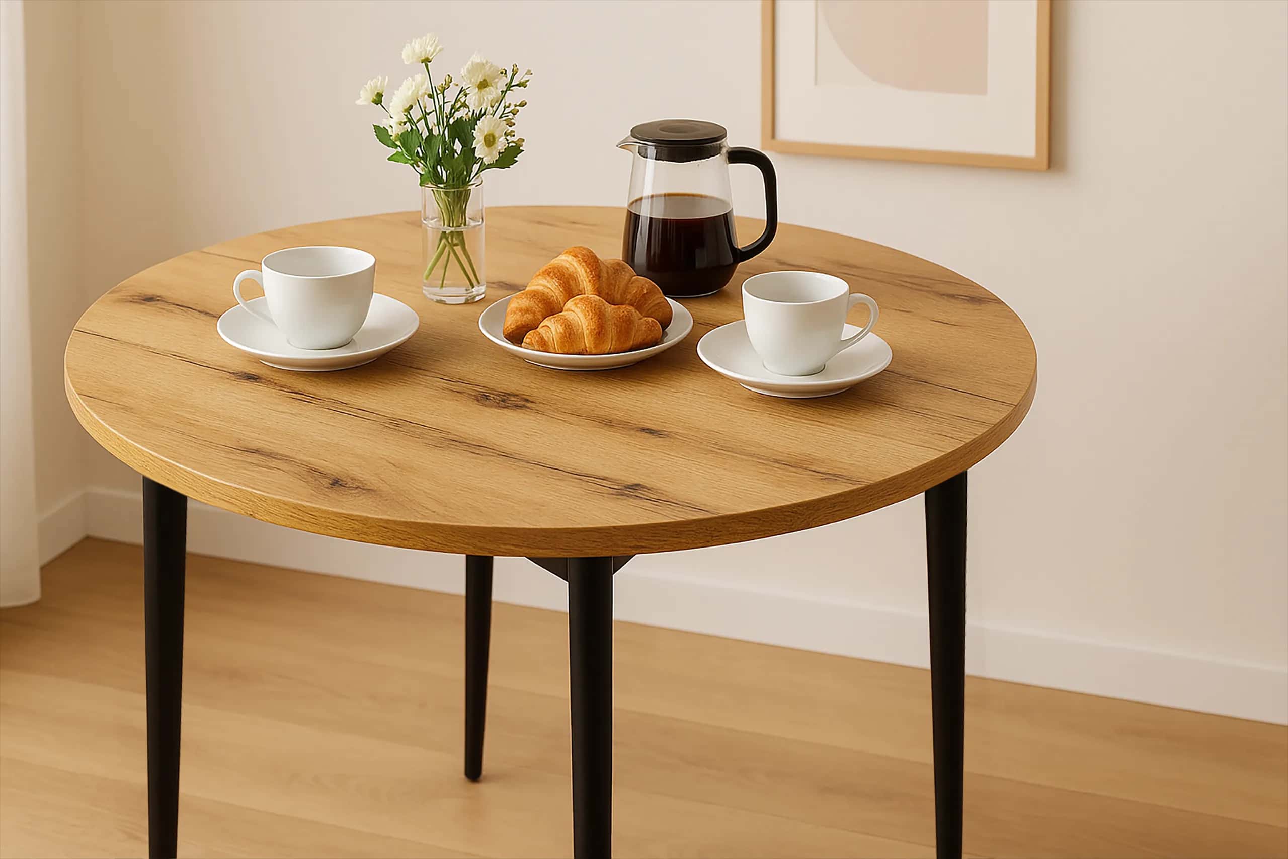 SJ202D Stół Emma Plus fi90x75cm D17 – miniatura 2