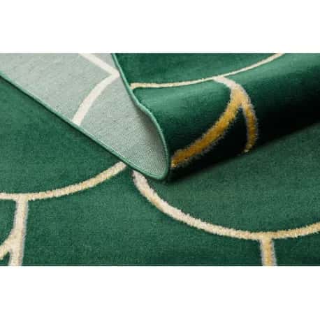 Dywan EMERALD ekskluzywny 1021 glamour, stylowy art deco butelkowa zieleń / złoty – miniatura 4