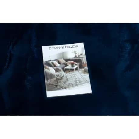 Dywan POSH Shaggy navy granat, gruby, pluszowy, antypoślizgowy, do prania – miniatura 3