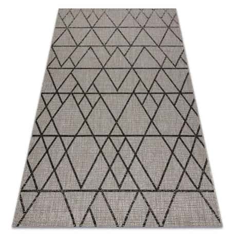DYWAN SZNURKOWY SIZAL FLOORLUX 20508 silver / black TRÓJKĄTY – miniatura 1