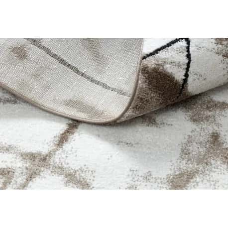 Dywan nowoczesny COZY Lina, geometryczny, marmur - Strukturalny, dwa poziomy runa brązowy – miniatura 4