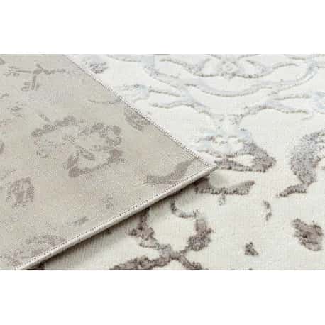 Dywan CORE 247A Ornament Vintage - Strukturalny, dwa poziomy runa, krem / brązowy – miniatura 3