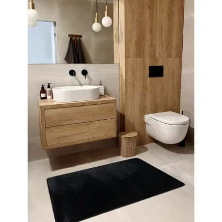 Dywan POSH Shaggy czarny gruby, pluszowy, antypoślizgowy, do prania – miniatura 2