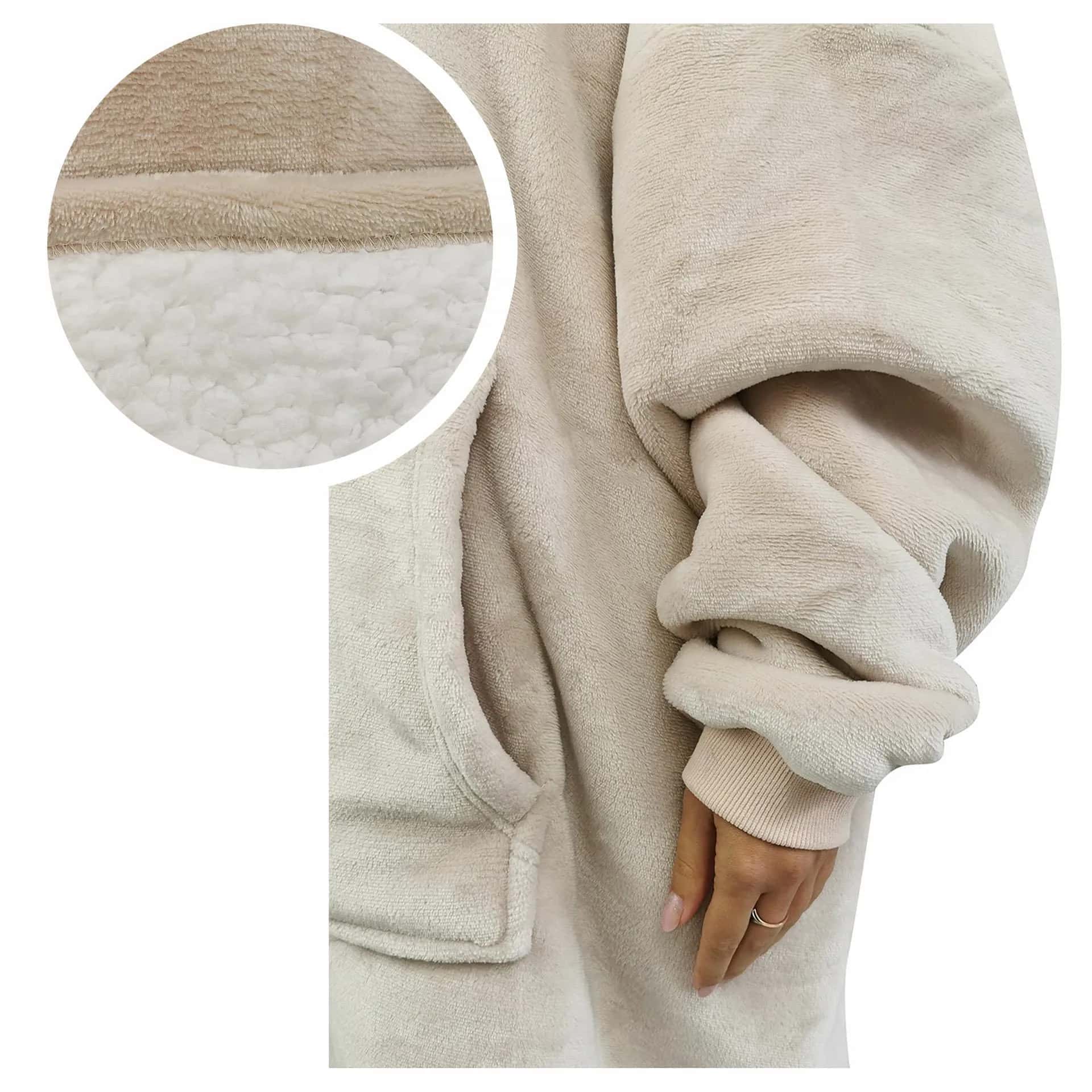 Bluza gruba jasnobeżowa – miniatura 8