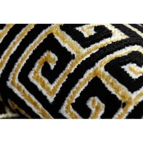 Dywan, Chodnik GLOSS nowoczesny 6776 86 stylowy, ramka, grecki czarny / złoty – miniatura 5