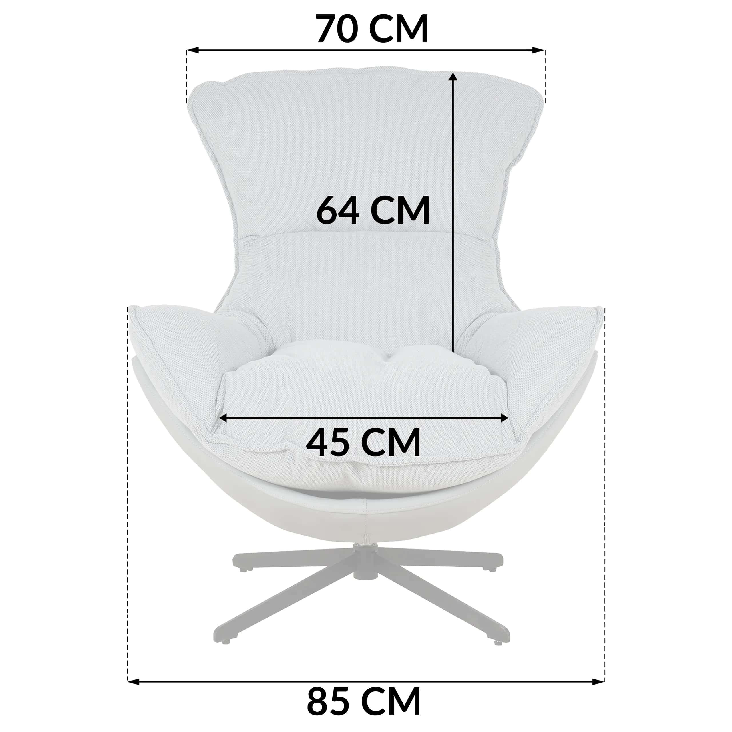 FO105 FOTEL JASPER 3D Taupe – miniatura 8