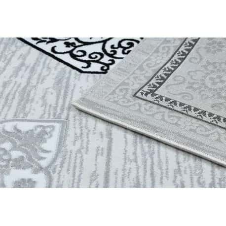 Dywan GLOSS nowoczesny 8490 52 Ornament, stylowy, ramka kość słoniowa / szary – miniatura 3