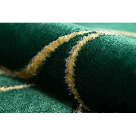 Dywan EMERALD ekskluzywny 1010 glamour, stylowy koła butelkowa zieleń / złoty – miniatura 5