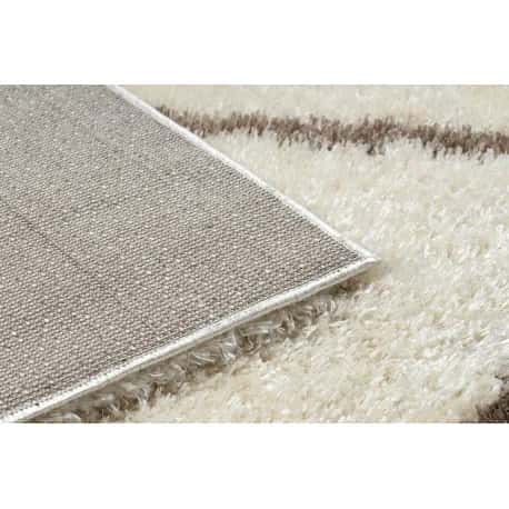 Dywan FLUFFY 2373 shaggy kratka, trellis - krem / beż – miniatura 3