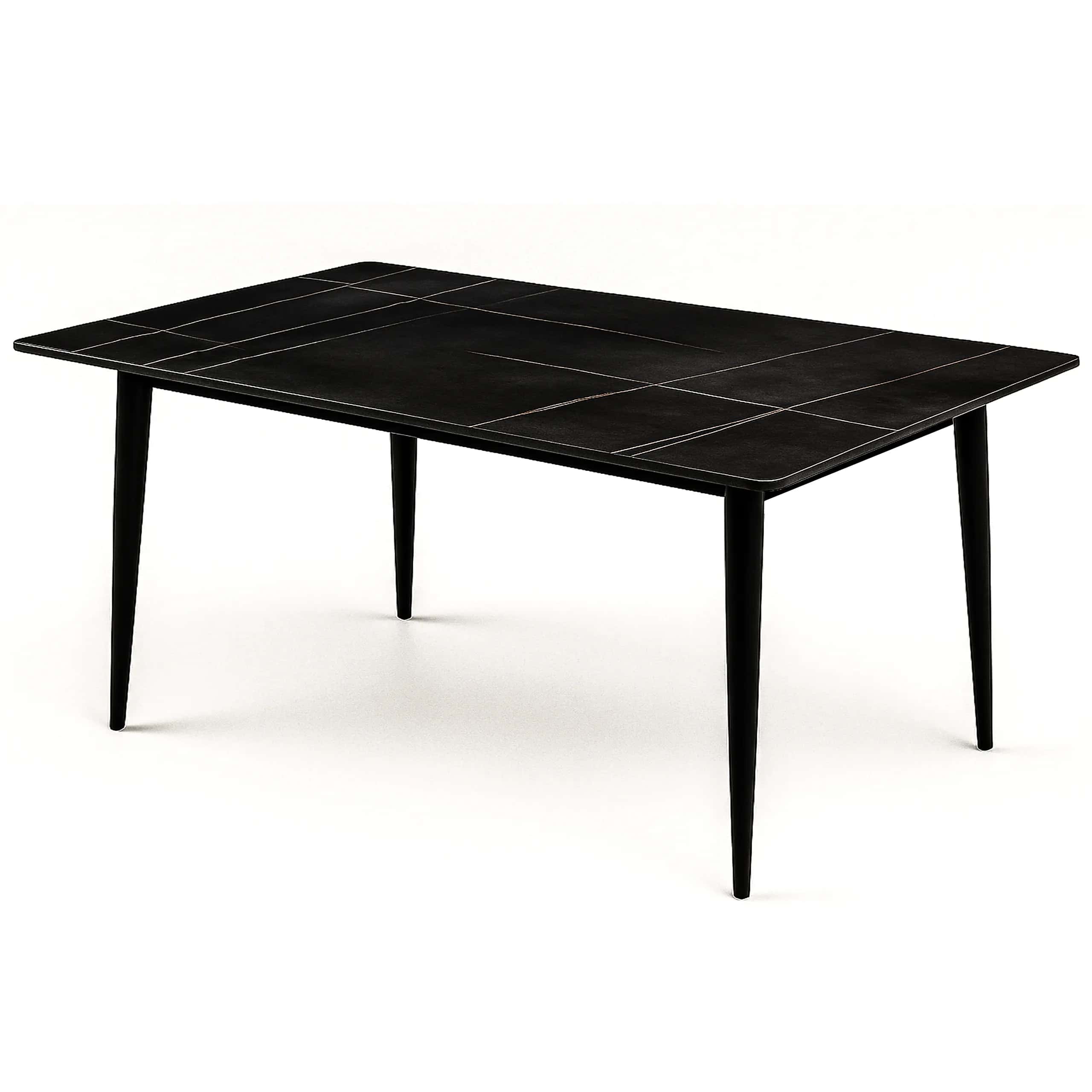 Stół nowoczesny do jadalni Markinia gold 140x80x75 – miniatura 1