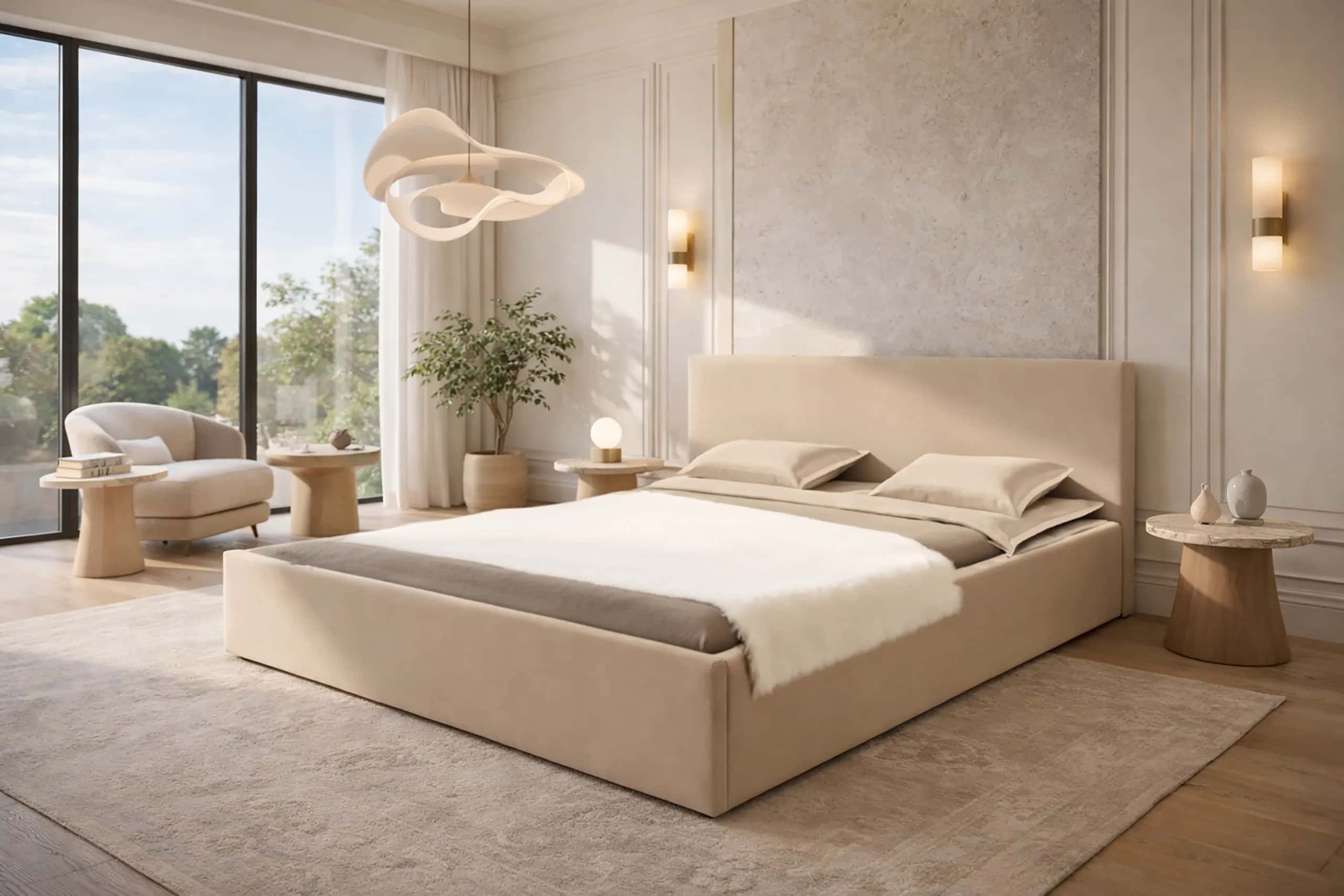 LT101 Łóżko Velio 140x2x80 złoty brąz – miniatura 4