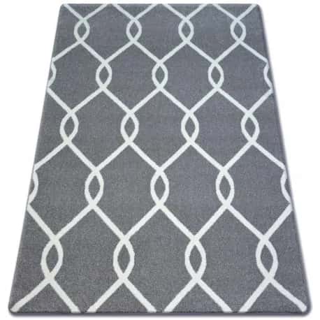 Dywan SKETCH - F934 szaro/kremowy trellis – miniatura 1
