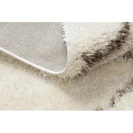 Dywan FLUFFY 2373 shaggy kratka, trellis - krem / beż – miniatura 4