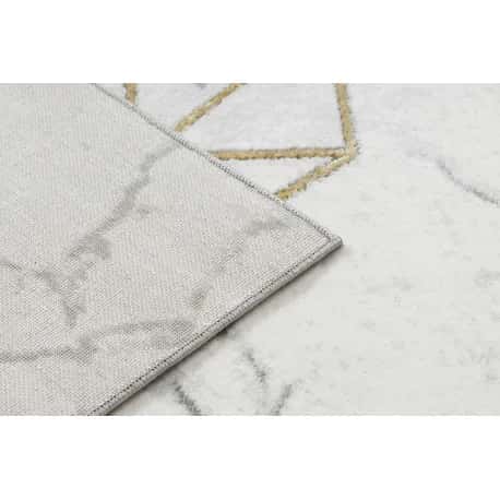Dywan EMERALD ekskluzywny 1019 glamour, stylowy diament, marmur krem / złoty – miniatura 3