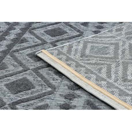 Dywan Strukturalny SOLE D3852 Boho, romby - płasko tkany – miniatura 3
