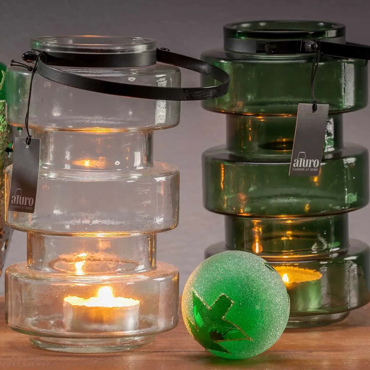 Bombka szklana zielona_Aluro – miniatura 3