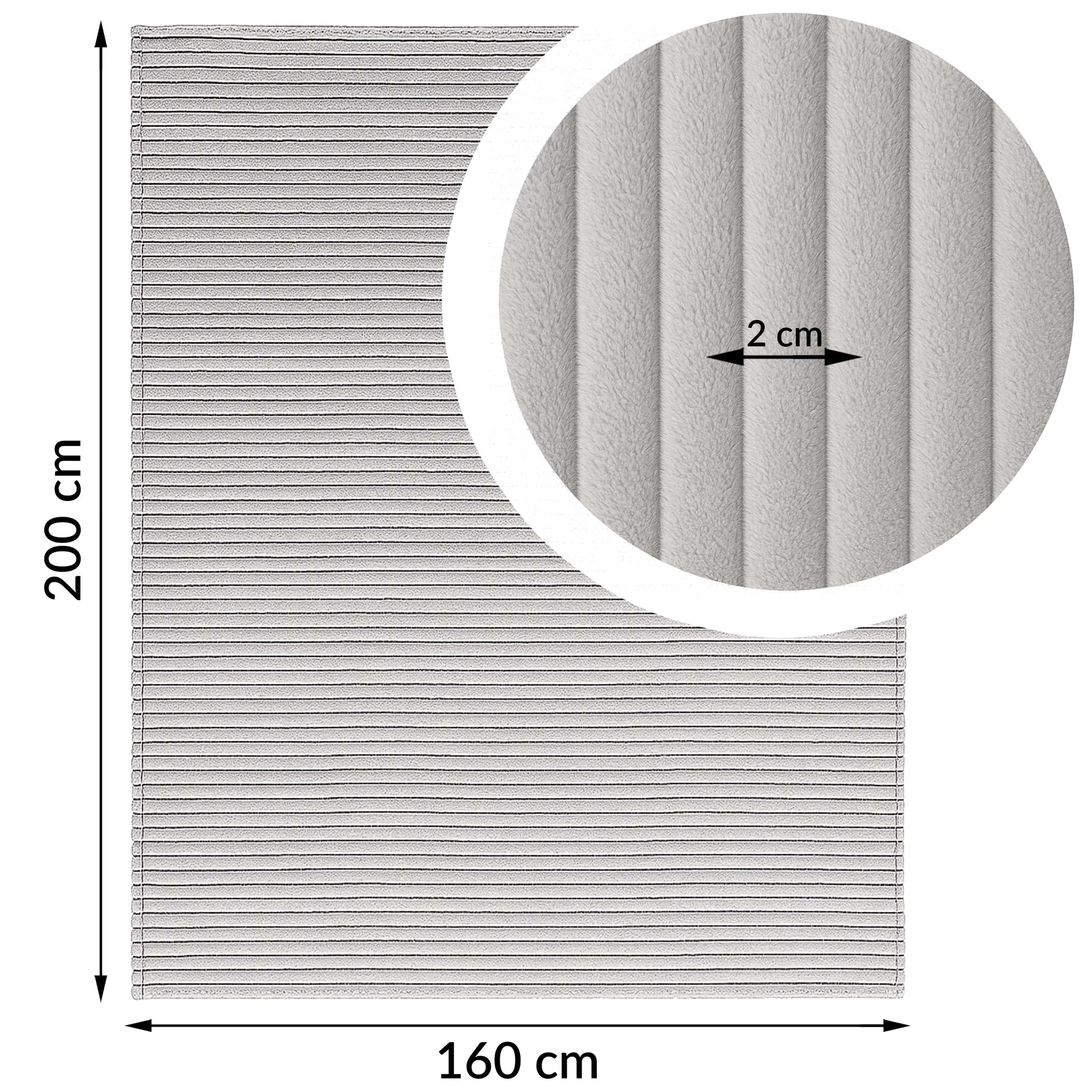 Koc Lea 160x200 Szary – miniatura 6