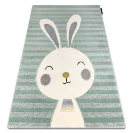 Dywan PETIT RABBIT królik, króliczek zielony – miniatura 1