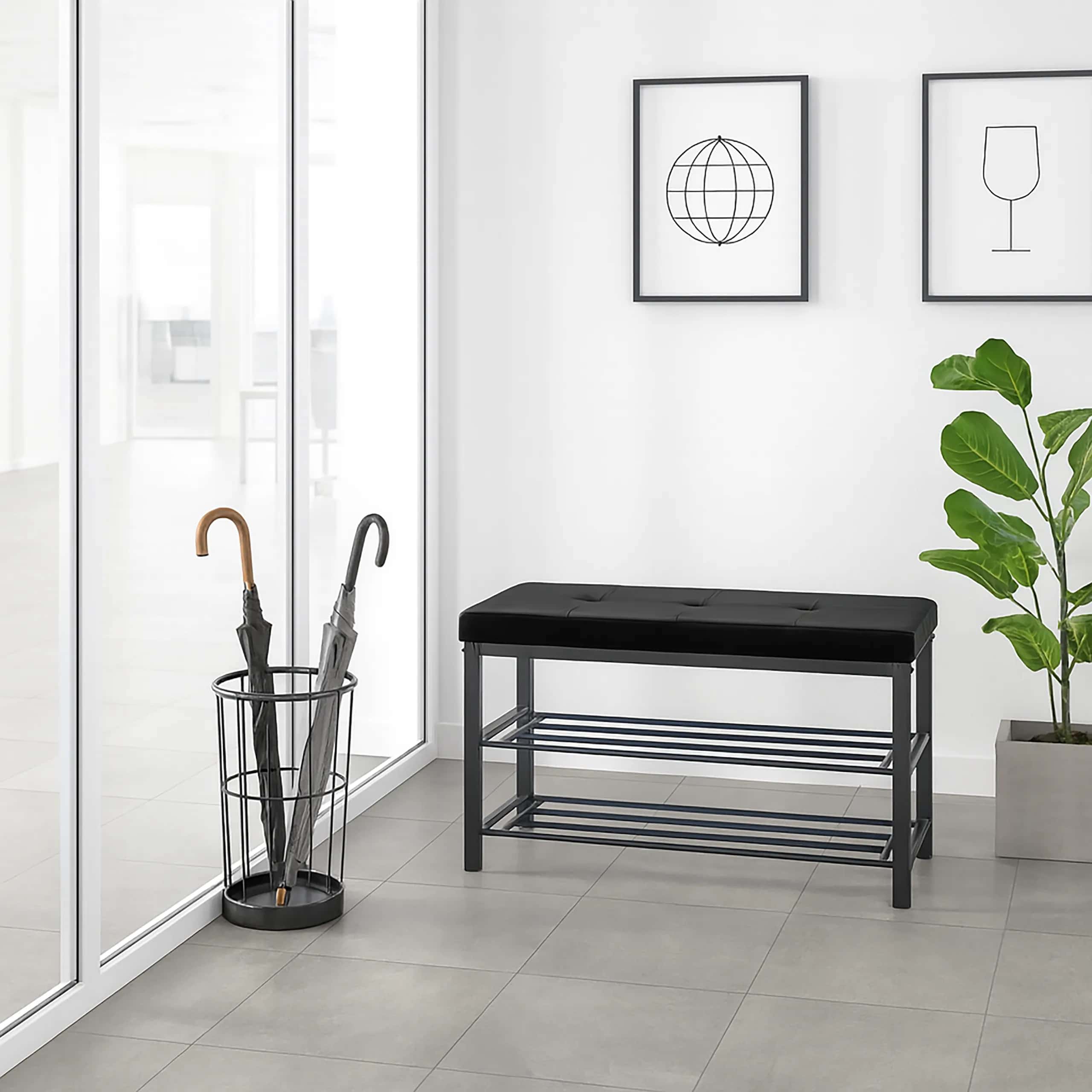 Siedzisko 79x32x50cm Vel Czarny – miniatura 8