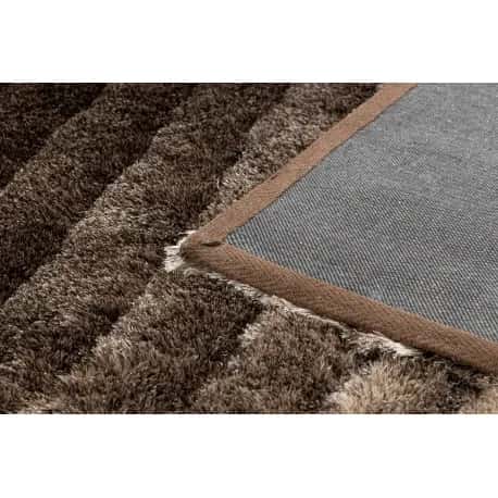 Dywan shaggy FLIM 006-B2 nowoczesny, Fale - Strukturalny, brązowy – miniatura 3