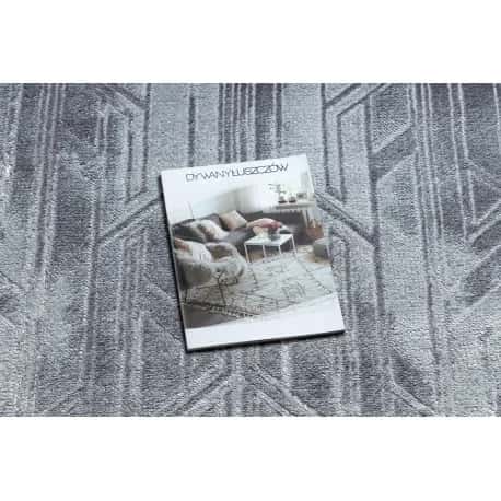 Dywan MEFE nowoczesny B402 - Strukturalny, dwa poziomy runa ciemno – miniatura 2