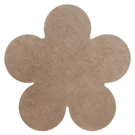 Dywan SHAPE 3106 Kwiatek Shaggy - camel, beż pluszowy, antypoślizgowy, do prania – miniatura 1