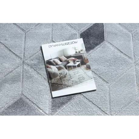 Dywan MEFE nowoczesny B400 Kostka, geometryczny 3D - Strukturalny, dwa poziomy runa – miniatura 2