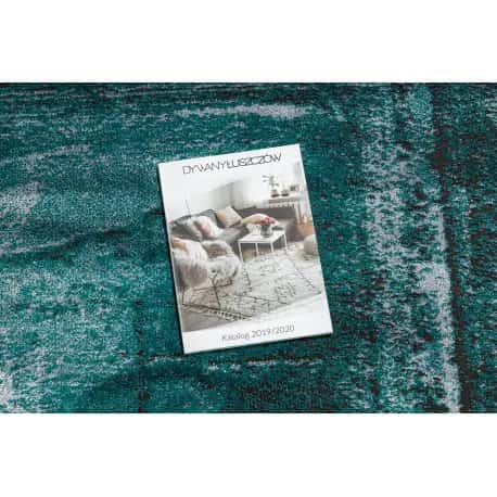 Dywan DE LUXE nowoczesny 634 Ramka vintage przecierany - Strukturalny zielony / antracyt – miniatura 2
