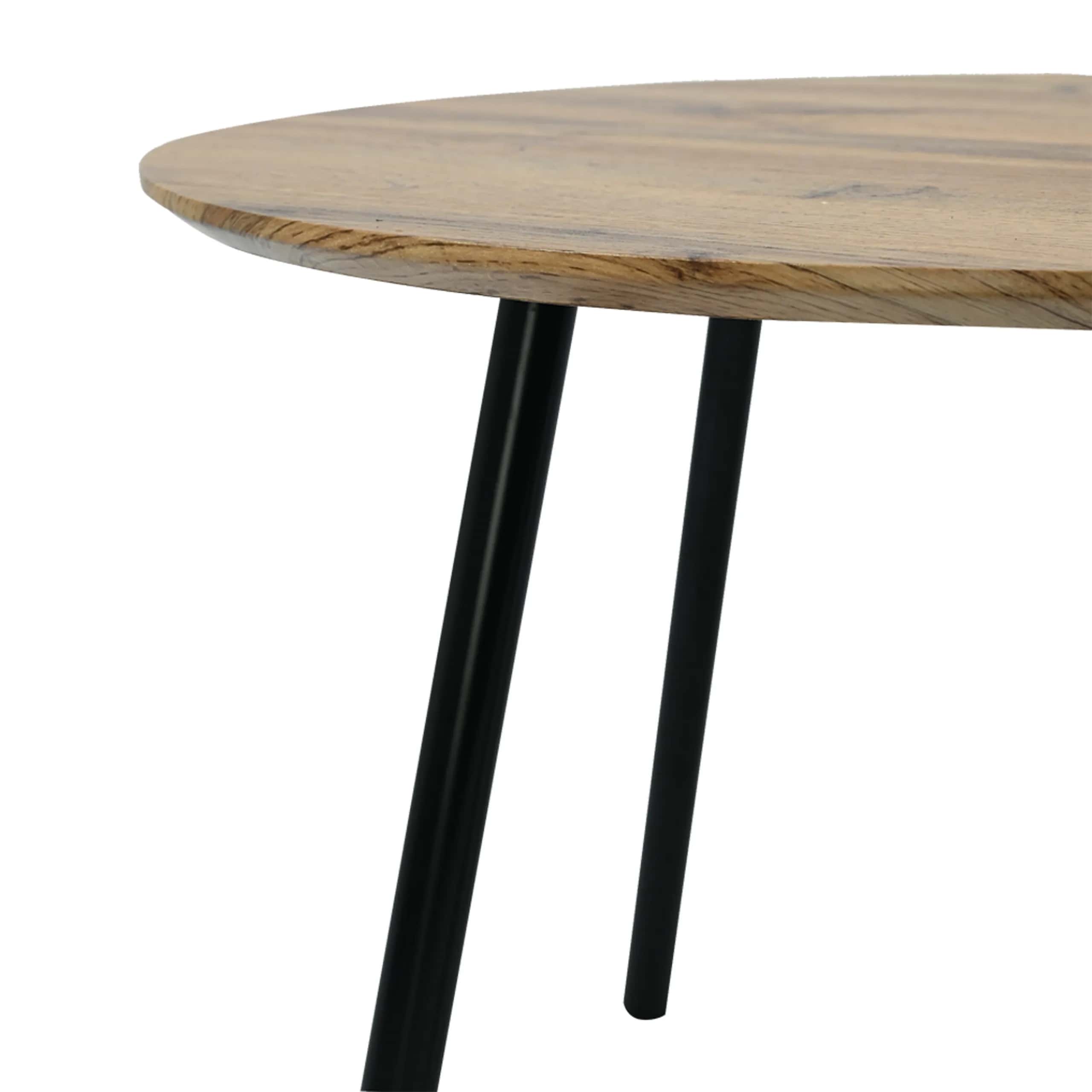 Zestaw stolików kawowych do salonu SK119D 2szt fi40x40/60x47cm DĄB – miniatura 3