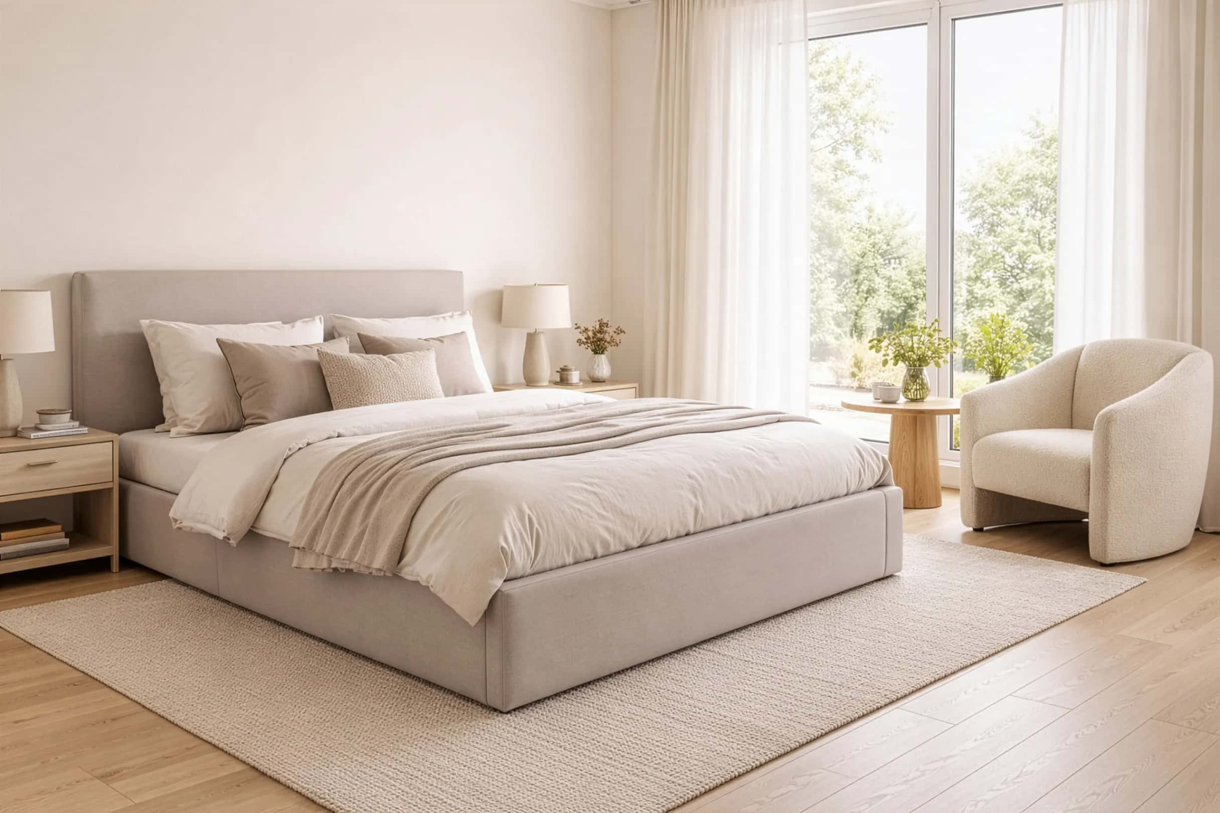 LT101 Łóżko Velio 140x2x80 taupe – miniatura 3