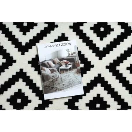 Dywan BCF Morad RUTA Romby, geometryczny - czarny / krem – miniatura 2