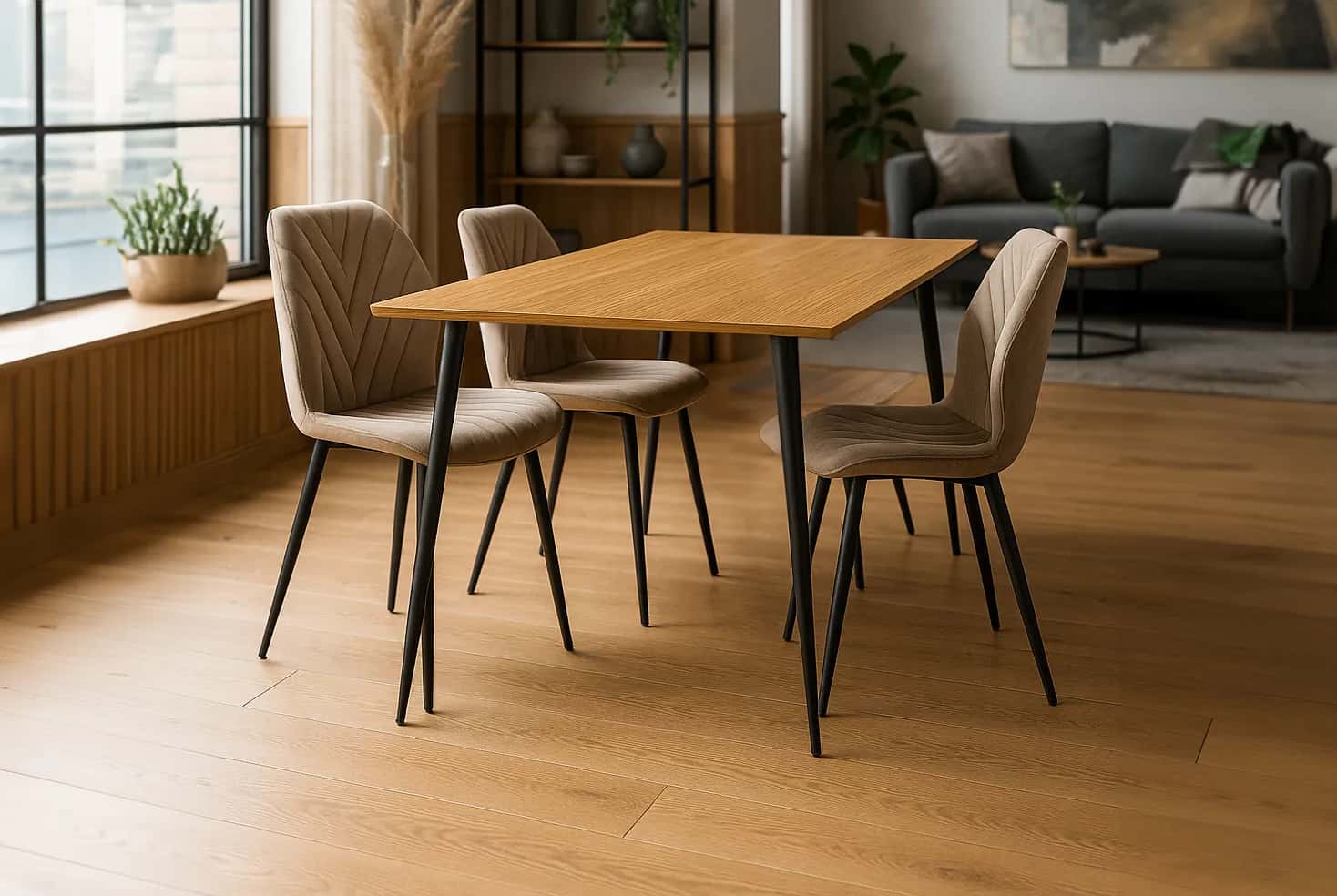 KT120 Krzesło Zoya JOD VEL Taupe – miniatura 5