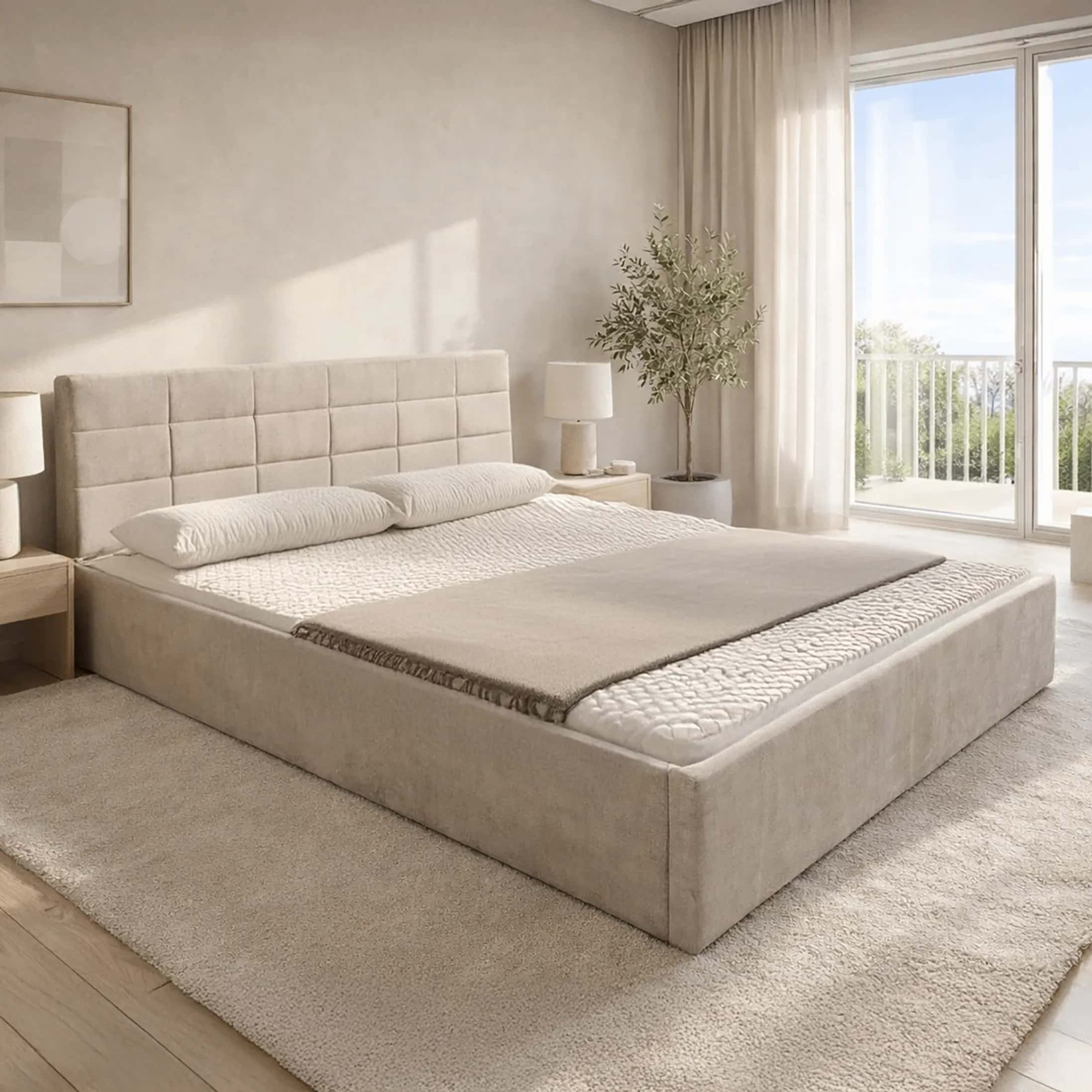 LT104 Łóżko Modulo 140x2x81 taupe – miniatura 2