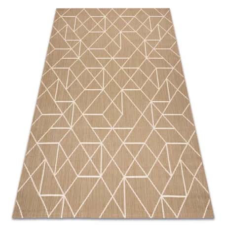 Dywan sizal FLAT 48959265 Geometryczny naturalny beż sznurkowy – miniatura 1