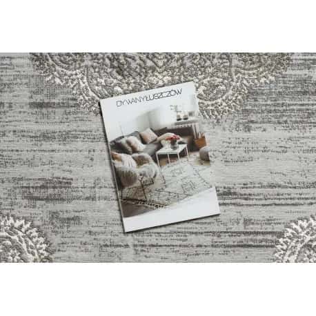Dywan LIRA E1468 Rozeta, strukturalny, nowoczesny, glamour - szary / złoty – miniatura 2